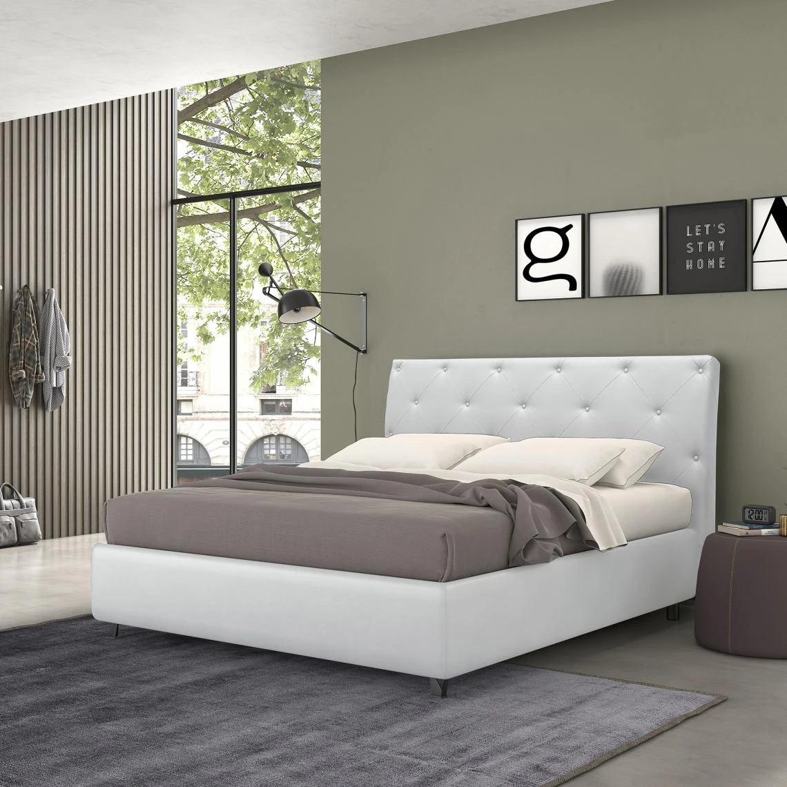 Autrement Talamo Italia Lit Coffre Simple Mozart, Fabriqué En Italie, Structure... 4 Autrement Talamo Italia Lit Coffre Simple Mozart, Fabriqué En Italie, Structure... – Image 2