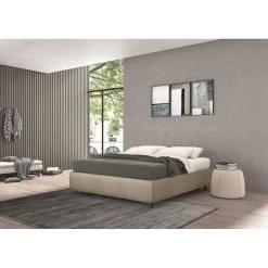 Autrement Lit Talamo Italia Avec Conteneur Double Vivaldi Beige, Tissu Effet Vin... -Talamo Magasin lit talamo italia avec conteneur double vivaldi beige tissu effet vintage 10728062 27926992 1140x1140