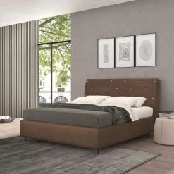 Autrement Lit Coffre Simple Talamo Italia Strauss, Fabriqué En Italie, Structur... 10 Autrement Lit Coffre Simple Talamo Italia Strauss, Fabriqué En Italie, Structur... -Talamo Magasin lit talamo italia avec conteneur simple en strass marron tissu effet vintage 10728412 27928498 1140x1140