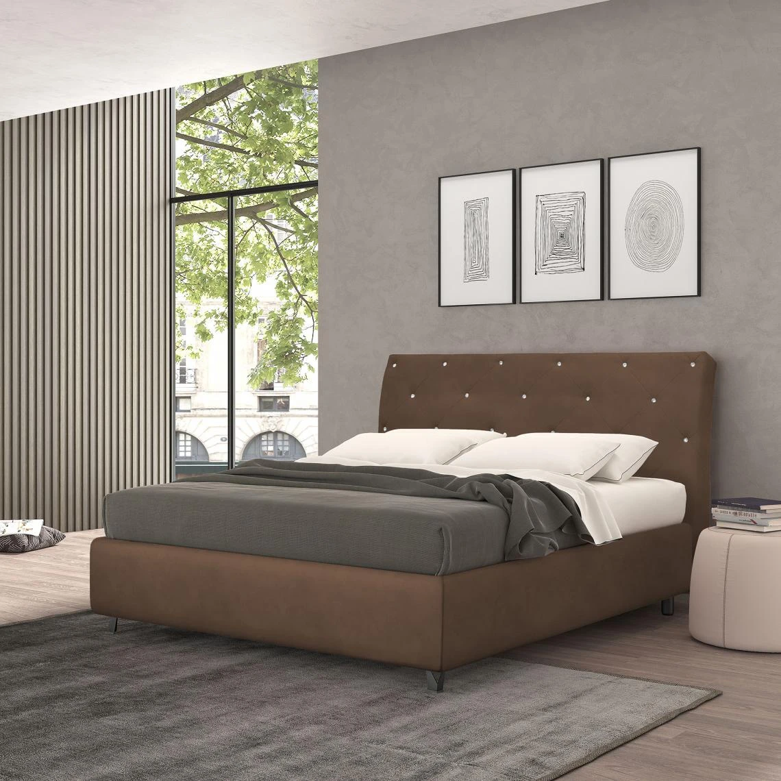 Autrement Lit Coffre Simple Talamo Italia Strauss, Fabriqué En Italie, Structur... 6 Autrement Lit Coffre Simple Talamo Italia Strauss, Fabriqué En Italie, Structur... – Image 4