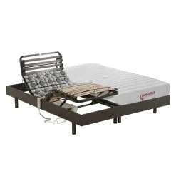 Vente-unique Lit électrique Relaxation Lattes Et Plots Matelas Accueil Latex TANCR...