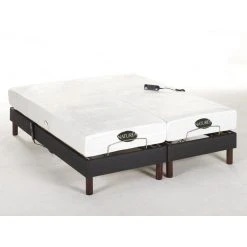 Vente-unique Lit électrique Relaxation Lattes Et Plots Matelas Mémoire Forme Tiss... -Talamo Magasin lit thesee 12237636 32535558 1140x1140