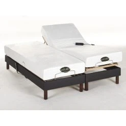 Vente-unique Lit électrique Relaxation Lattes Et Plots Matelas Mémoire Forme Tiss... -Talamo Magasin lit thesee 12237636 32535560 1140x1140