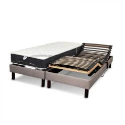 Literie Electrique Essenzia Zen Ensemble DETENTE GRIS, Classic Ressort...