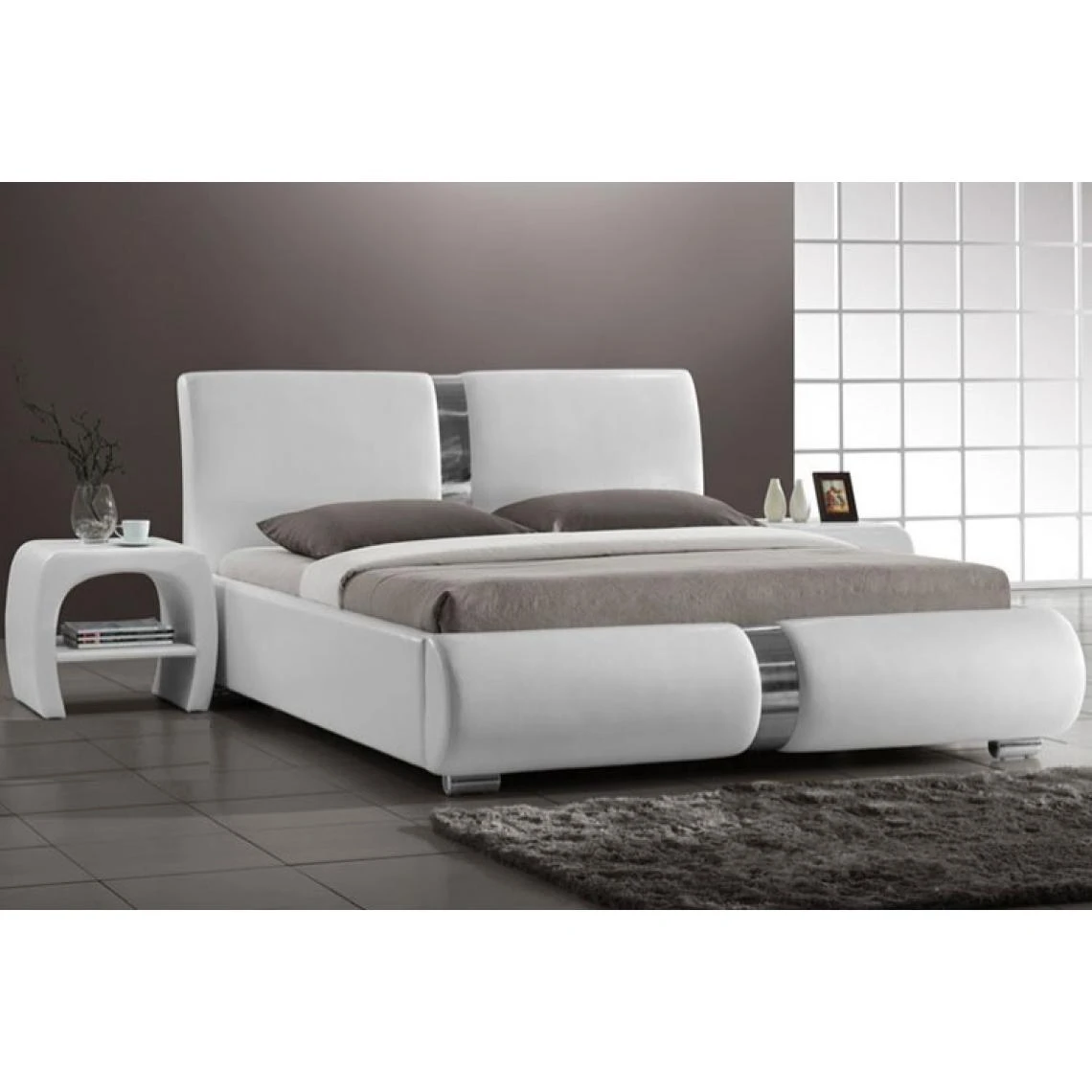 3S. X Home Lit Design Blanc 140x190cm VITARA 4 3S. X Home Lit Design Blanc 140x190cm VITARA â Image 2