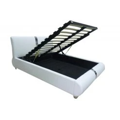 3S. X Home Lit Coffre Sommier Relevable Blanc 160x200cm VITARA -Talamo Magasin lits design chambre et literie design 7113 1140x1140
