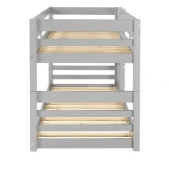 BUT Lits Superposés 2x90x190 Cm BLOOM Gris -Talamo Magasin lits superposes 2x90x190 cm bloom gris 12407128 33075330 1140x1140