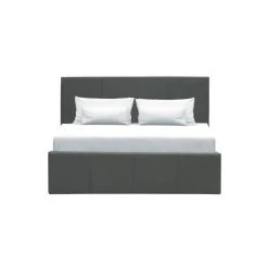 CSTORE MARTIN - Lit Adulte 140x190 Cm + Coffre De Rangement - Simili Gris - S... -Talamo Magasin martin lit adulte 140x190 cm coffre de rangement simili gris sommier inclus 10676692 27806574 1140x1140