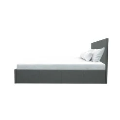 CSTORE MARTIN - Lit Adulte 140x190 Cm + Coffre De Rangement - Simili Gris - S... -Talamo Magasin martin lit adulte 140x190 cm coffre de rangement simili gris sommier inclus 10676692 27806578 1140x1140