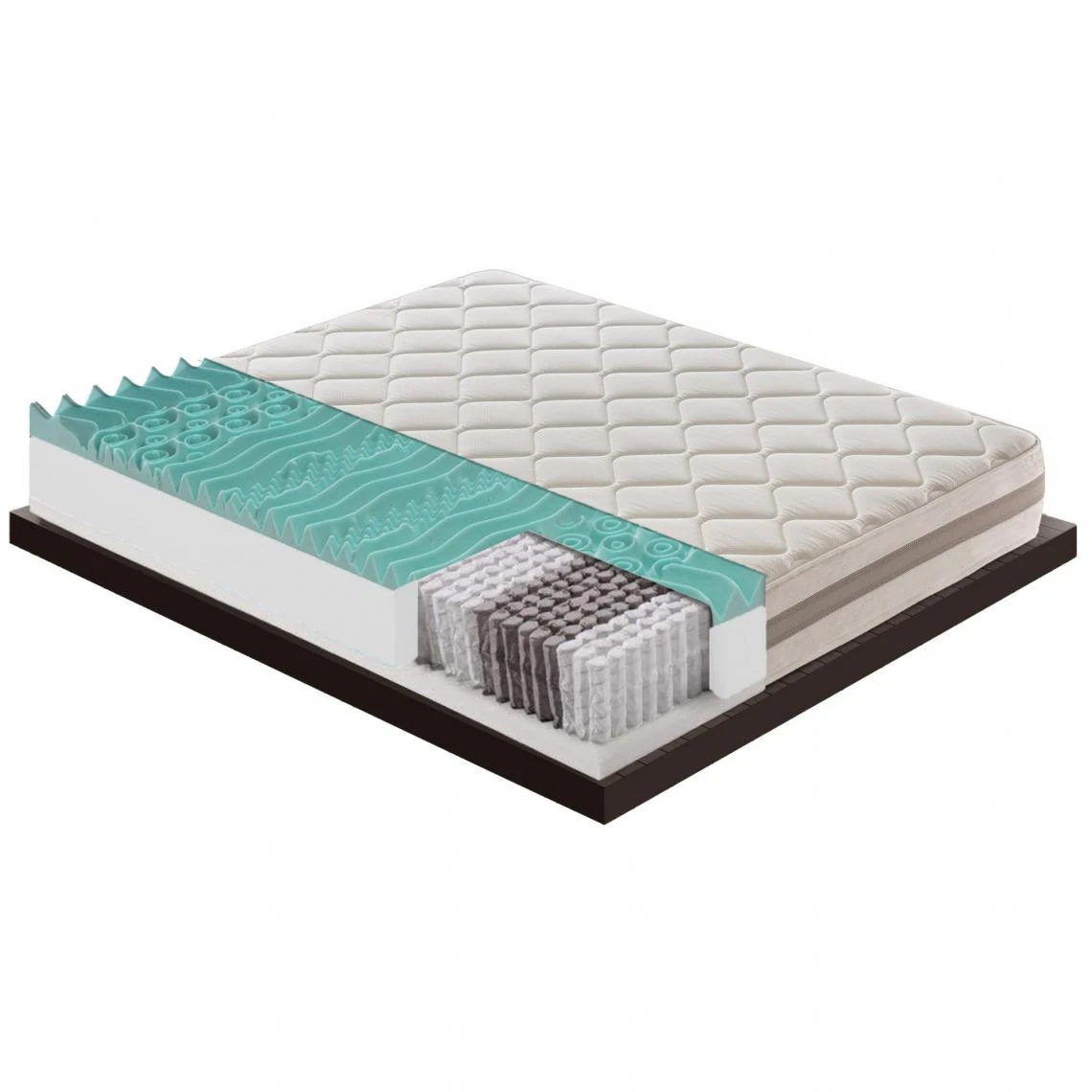 Materassi&Doghe Matelas 140x190 à Ressorts Ensachés - Mémoire De Forme - Avec 9 Zon... 4 Materassi&Doghe Matelas 140x190 à Ressorts Ensachés - Mémoire De Forme - Avec 9 Zon... – Image 2