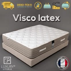 Luxury Literie Matelas 160x200 Cm Visco Latex