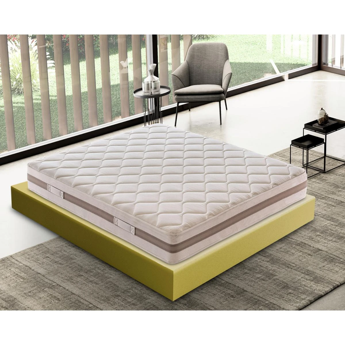 Materassi&Doghe Matelas 160x200 "Sofia" En Mousse Orthopédique à 11 Zones Différenc... 3 Materassi&Doghe Matelas 160x200 "Sofia" En Mousse Orthopédique à 11 Zones Différenc...