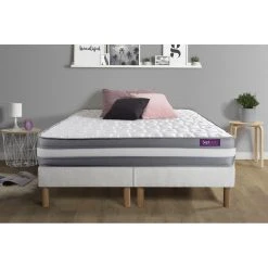 SEPTNUITS Matelas 180x200 + Double Sommiers 90x200 Memo Plus Mémoire De Forme 3...