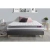 SEPTNUITS Matelas + Sommier Kit Gris 160x200 Memo Plus Mémoire De Forme 3 Zones -Talamo Magasin matelas 180x200 sommier kit gris 180x200 memo plus memoire de forme 3 zones