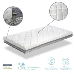 Dormalit Matelas Bébé BUNNY 57X117 Epaisseur 11 CM - Déhoussable, Lavable, A... 7 Dormalit Matelas Bébé BUNNY 57X117 Epaisseur 11 CM - Déhoussable, Lavable, A... -Talamo Magasin matelas bebe bunny 57x117 epaisseur 11 cm dehoussable lavable adaptable et respirant 10576446 27485750 1140x1140