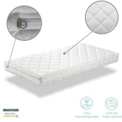 Dormalit Matelas Bébé CARAMEL 90x190 Epaisseur 11 CM - Noyau En Mousse Perfor... 7 Dormalit Matelas Bébé CARAMEL 90x190 Epaisseur 11 CM - Noyau En Mousse Perfor... -Talamo Magasin matelas bebe caramel 90x190 epaisseur 11 cm noyau en mousse perforee 10576392 27485566 1140x1140