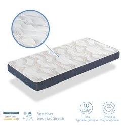 Dormalit Matelas Bébé MILU 60x120 Cm Epaisseur 11 CM - Noyau Perforée 6 Dormalit Matelas Bébé MILU 60x120 Cm Epaisseur 11 CM - Noyau Perforée -Talamo Magasin matelas bebe dodo 60x120 epaisseur 11 cm noyau perforee 10576432 27485702 1140x1140