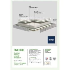 BULTEX Matelas 140 X 190 Energie 140x190cm 8 BULTEX Matelas 140 X 190 Energie 140x190cm -Talamo Magasin matelas bultex energie 140x190 10601536 27572096 1140x1140