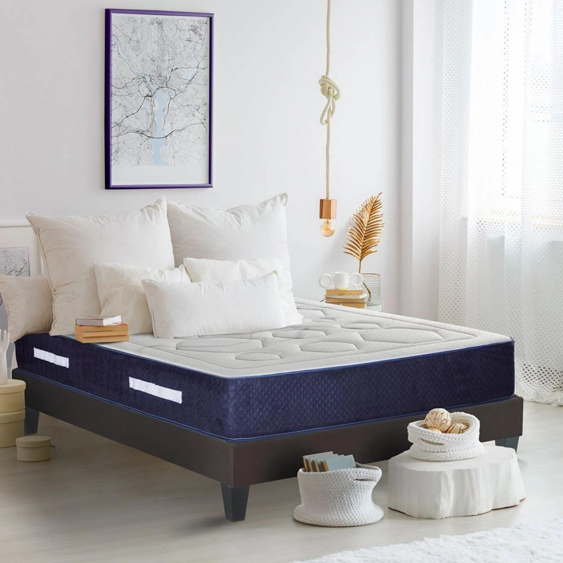 Maison Aubertin Matelas DOLCE VITA Ressorts Ensachés + Mémoire De Forme - 28 Cm - 14... 3 Maison Aubertin Matelas DOLCE VITA Ressorts Ensachés + Mémoire De Forme - 28 Cm - 14...