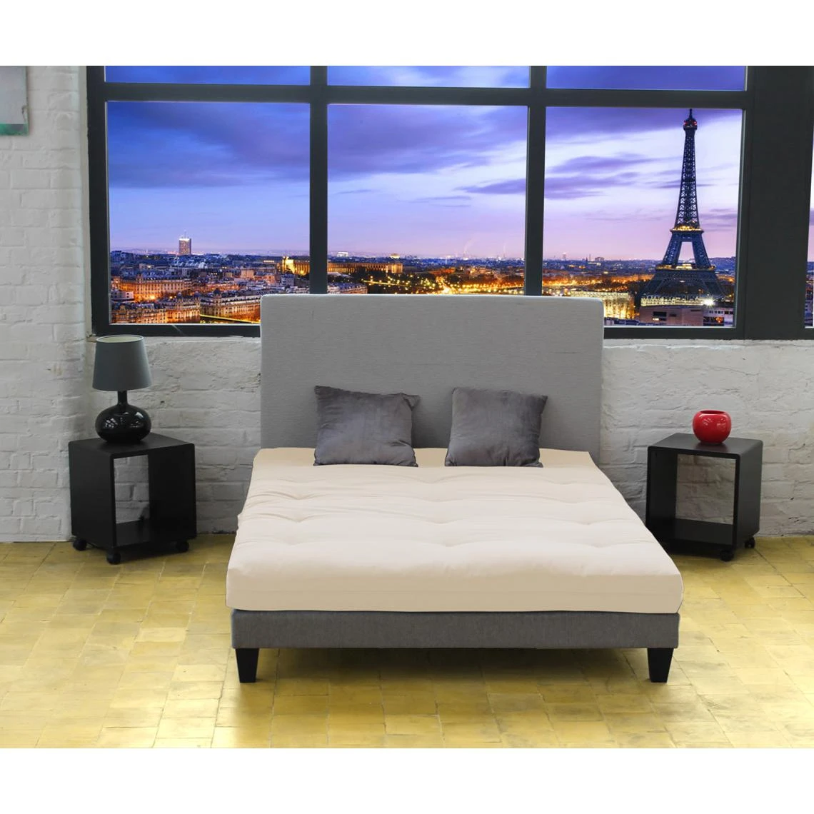 Selenia Matelas Futon Coton Couleur écru 140x190 Cm FUTON 4 Selenia Matelas Futon Coton Couleur écru 140x190 Cm FUTON – Image 2