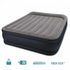 Intex Matelas Gonflable Doux 2 Personnes Pompe Electrique Intégrée -Talamo Magasin matelas gonflable deluxe rest bed fiber tech 2 places intex 2612014 23294173 1140x1140