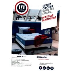 Merinos Matelas 140 X 190 Mariniere 140x190cm -Talamo Magasin matelas mariniere de merinos 140x190 7398164 18615396 1200x1200