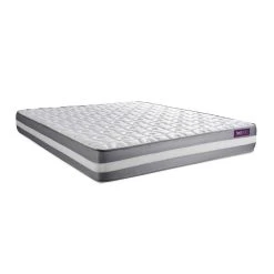 SEPTNUITS Matelas + Sommier Kit Gris 160x200 Memo Plus Mémoire De Forme 3 Zones -Talamo Magasin matelas memoire de forme 140x190 memo plus 3 zones de confort
