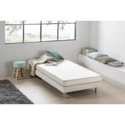 Finlandek Matelas Mousse 90 X 190 - Confort Ferme - Epaisseur 12 Cm - Livre Roul...