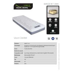 Divers Marques Matelas Visco Confort Mémoire De Forme Sedac Meral 2x70x190 11 Divers Marques Matelas Visco Confort Mémoire De Forme Sedac Meral 2x70x190 -Talamo Magasin matelas visco confort memoire de forme sedac meral 2x70x190 9168215 23937389 1140x1140