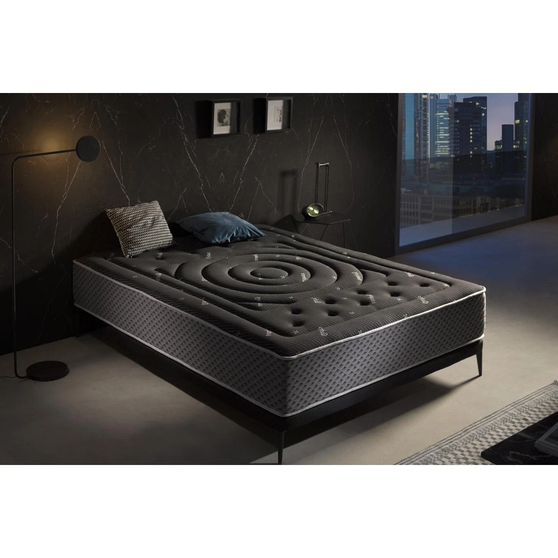 MATELAS Premium Black Multizone, 27 Cm - Moonia-90 X 190 Cm 3 MATELAS Premium Black Multizone, 27 Cm - Moonia-90 X 190 Cm