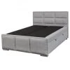 Altobuy MYLIS - Lit-Coffre Boxspring 160x200cm Eco Tissu Gris
