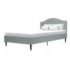 CSTORE NAILHEADS - Lit Adulte Classique - Tissu Gris Clair - Tête De Lit Clo... -Talamo Magasin nailheads lit adulte classique tissu gris clair tete de lit cloutee et pieds bois sommier inclus l 160xl 200 cm 10678126 27811236 1140x1140