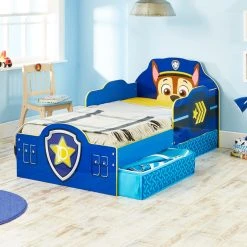 La Pat Patrouille - Lit Pour Enfants -Talamo Magasin original jpg 509pwp lead lifestyle paw patrol chase toddler bed with underbed storage by hellohome