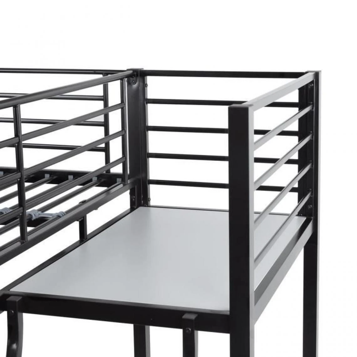 CSTORE OXFORD - Lit Mezzanine Avec Bureau En Métal époxy Noir Sommier Inc... 7 CSTORE OXFORD - Lit Mezzanine Avec Bureau En Métal époxy Noir Sommier Inc... – Image 5