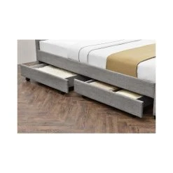 Fournier Decoration IVAR LIT LIN GRIS 160X200 CM 4 TIROIRS 6 Fournier Decoration IVAR LIT LIN GRIS 160X200 CM 4 TIROIRS -Talamo Magasin pack ivar lit lin 4 tiroirs matelas 1