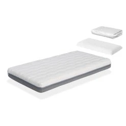 Dormalit Pack Matelas 80X160 KALA LIT ENFANT, Epaisseur 14 CM + 1 Oreiller A Me...