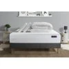 SEPTNUITS PACK Matelas + Sommier Gris 140x200 Memo Bio Mousse à Mémoire De Fo...