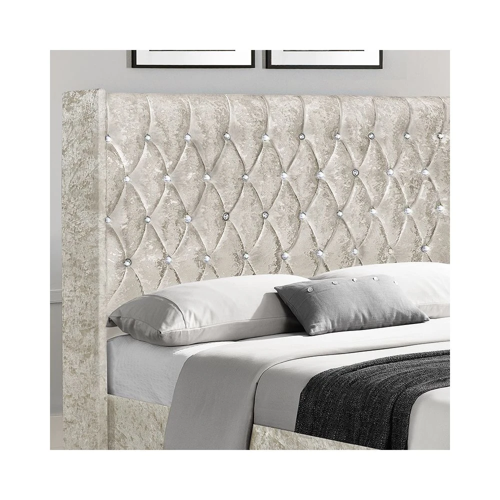 Meubler Design Lit Capitonné Grand Tête De Lit Focuse - Beige - 160x200 7 Meubler Design Lit Capitonné Grand Tête De Lit Focuse - Beige - 160x200 – Image 5