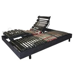 Promo Matelas Sommier électrique Élégance Finition Tissu 2x80x200