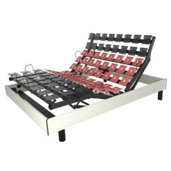 Promo Matelas Sommier électrique Excellence Mono Finition Bois 120x190