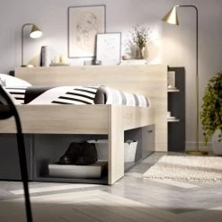 CSTORE SAX Lit Adulte - 140x190 Cm - 3 Tiroirs + Tete De Lit Avec Rangement -... 11 CSTORE SAX Lit Adulte - 140x190 Cm - 3 Tiroirs + Tete De Lit Avec Rangement -... -Talamo Magasin sax lit adulte 140x190 cm 3 tiroirs tete de lit avec rangement decor chene et anthracite 11037734 28832232 1140x1140