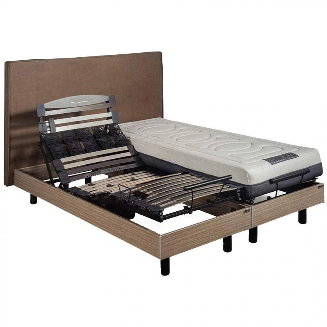Sommier Electrique Essenzia VANUATU 2 2x90x200 Blanc 3 Sommier Electrique Essenzia VANUATU 2 2x90x200 Blanc