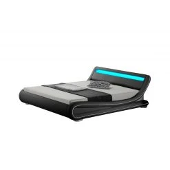 Fournier Decoration Soon Noir Liseré Blanc LED 140x190 Cm