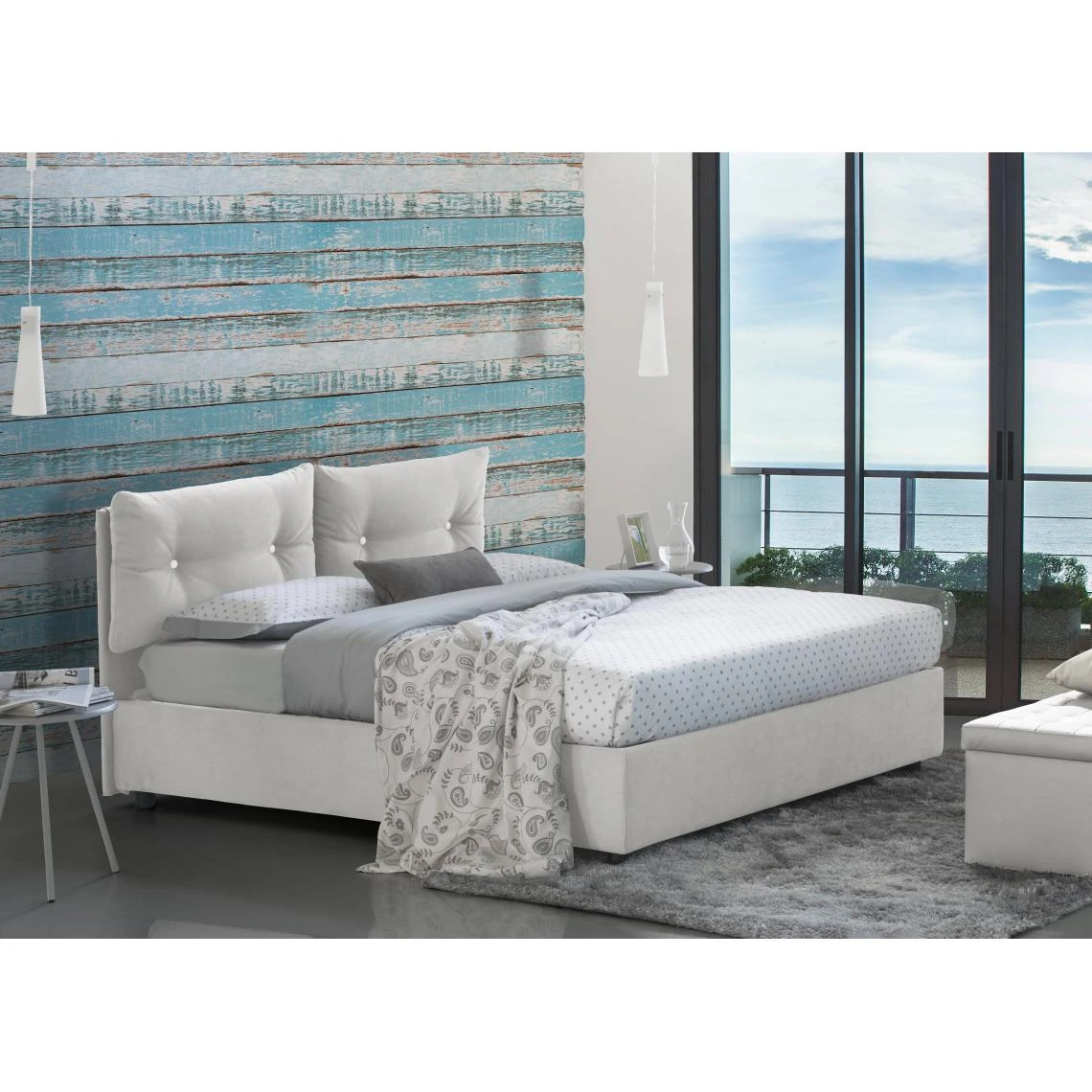 Autrement Talamo Italia Giulia Lit Double Avec Conteneur, Avec Matelas à Mémoi... 4 Autrement Talamo Italia Giulia Lit Double Avec Conteneur, Avec Matelas à Mémoi... – Image 2