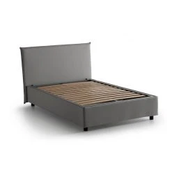 Autrement Talamo Italia Lit Anna Simple Et Demi Avec Conteneur, Made In Italy, E... -Talamo Magasin talamo italia lit anna simple et demi avec conteneur made in italy en tissu amovible 120x190 cm avec ouverture frontale gris avec matelas inclus 10592042 27533782 1140x1140