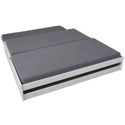 Altobuy Barbara - Lit 90x200 Cm Multifonction Vernis Blanc 9 Altobuy Barbara - Lit 90x200 Cm Multifonction Vernis Blanc -Talamo Magasin tudor lit 90x200 cm multi fonction 2