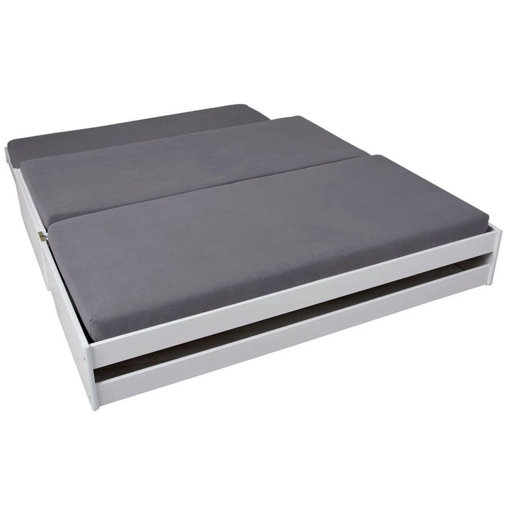 Altobuy Barbara - Lit 90x200 Cm Multifonction Vernis Blanc 5 Altobuy Barbara - Lit 90x200 Cm Multifonction Vernis Blanc – Image 3