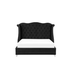 Beliani Lit Double Capitonné En Velours Noir 180 X 200 Cm AYETTE - Gr... 10 Beliani Lit Double Capitonné En Velours Noir 180 X 200 Cm AYETTE - Gr... -Talamo Magasin undef src sa picid 764939 x 2560 type whitesh image