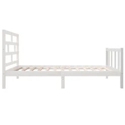 VidaXL Cadre De Lit Blanc Bois De Pin Massif 100x200 Cm -Talamo Magasin vidaxl cadre de lit blanc bois de pin massif 100x200 cm 12703326 34137614 1140x1140