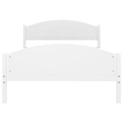 VidaXL Cadre De Lit Blanc Bois De Pin Massif 120x200 Cm -Talamo Magasin vidaxl cadre de lit blanc bois de pin massif 120x200 cm 12568434 33640040 1140x1140